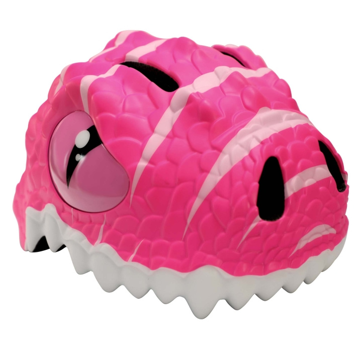 Crazy Safety Dino Bicycle Helmet - Pink (49-55cm) (100201-05-01) in the group Sport, leisure & Hobby / Sports equipment / Bicycle accessories / Helmets at TP E-commerce Nordic AB (C94247)