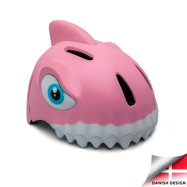 Crazy Safety Shark Bicycle Helmet - Pink (49-55cm) (100501-02-01) in the group Sport, leisure & Hobby / Sports equipment / Bicycle accessories / Helmets at TP E-commerce Nordic AB (C94250)