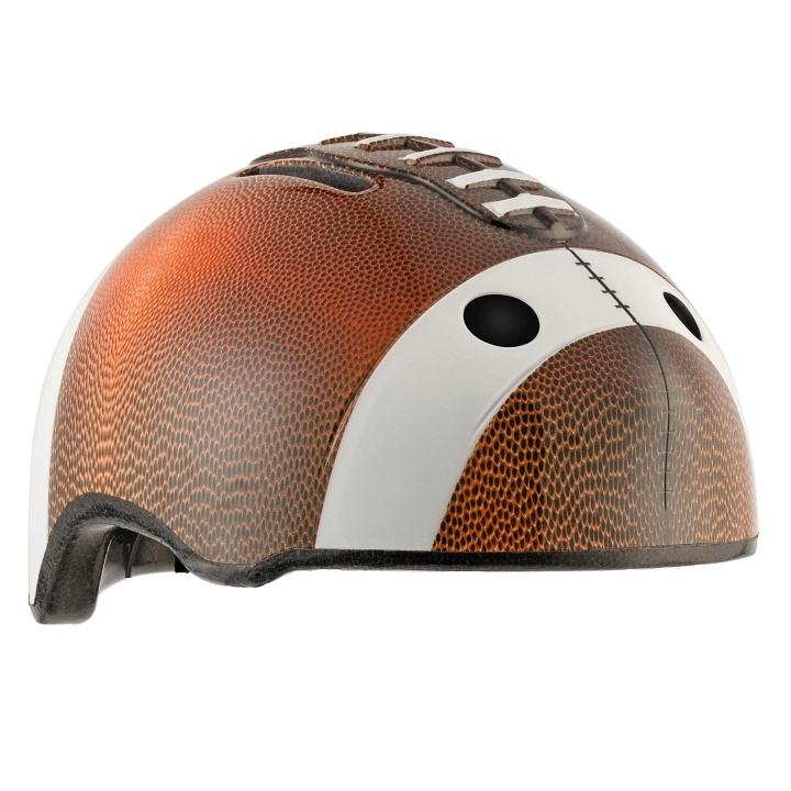 Crazy Safety Football Bicycle Helmet - Brown (49-55cm) (103001-01) in the group Sport, leisure & Hobby / Sports equipment / Bicycle accessories / Helmets at TP E-commerce Nordic AB (C94260)