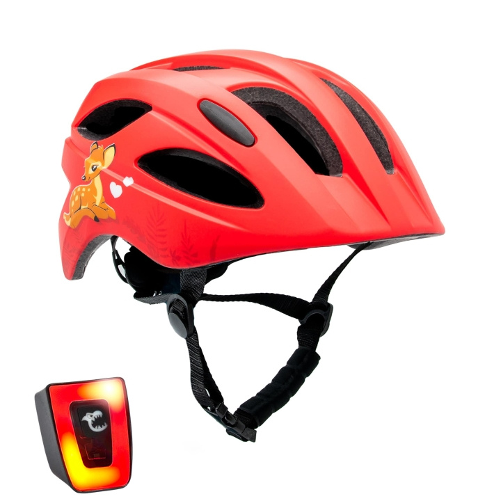 Crazy Safety Cute Bicycle Helmet - Red (54-58cm) (160101-09-01) in the group Sport, leisure & Hobby / Sports equipment / Bicycle accessories / Helmets at TP E-commerce Nordic AB (C94266)