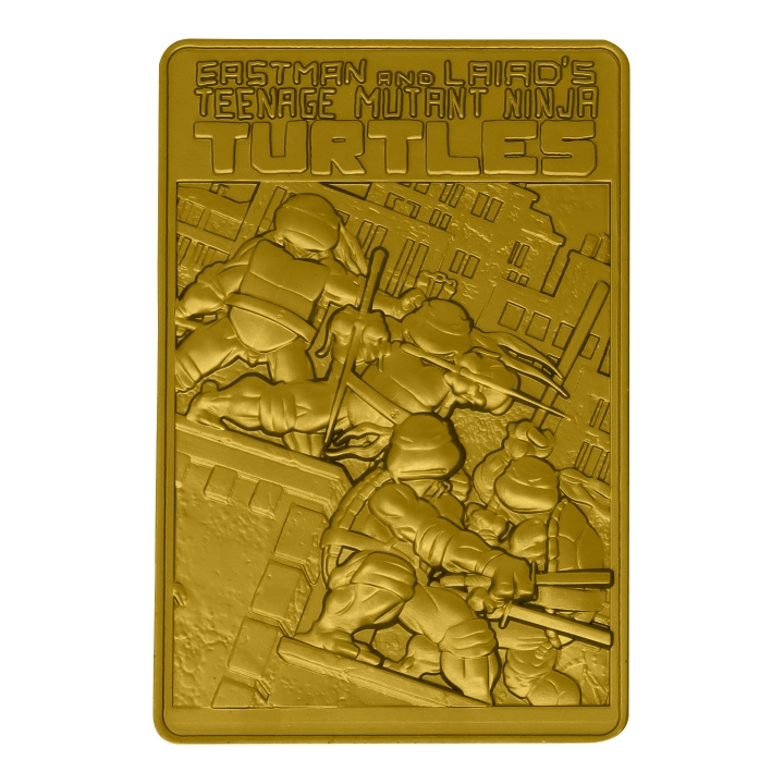 Fanatik Teenage Mutant Ninja Turtles Limited Edition 24k Gold Plated Comic Book Cover Ingot in the group Sport, leisure & Hobby / Fun stuff / Collector\'s items at TP E-commerce Nordic AB (C94304)