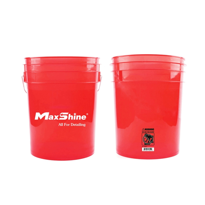 MaxShine Detailing Bucket Transparent 20L - Red in the group CAR / Car cleaning at TP E-commerce Nordic AB (C94306)