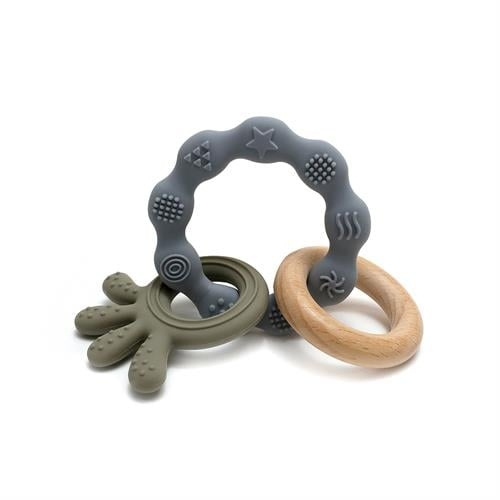 Magni Teether bracelet Squid and wood appendix - Green (5567) in the group TOYS, KIDS & BABY PRODUCTS / Baby toys / Activity toys at TP E-commerce Nordic AB (C94328)