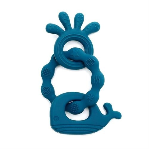 Magni Teether bracelet silicone with silicone appendix - Petroleum green (5551) in the group TOYS, KIDS & BABY PRODUCTS / Baby toys / Activity toys at TP E-commerce Nordic AB (C94333)