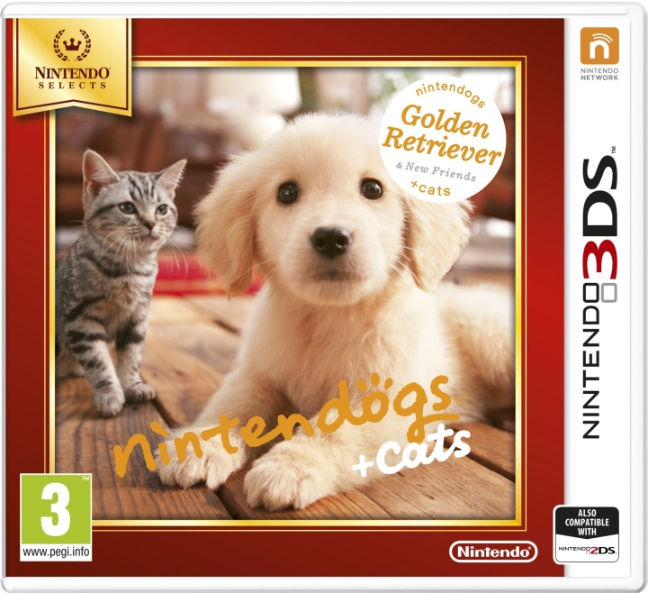 Nintendogs and Cats 3D: Golden Retriever (3DS) in the group HOME ELECTRONICS / Game consoles & Accessories / Nintendo 3DS at TP E-commerce Nordic AB (C94418)