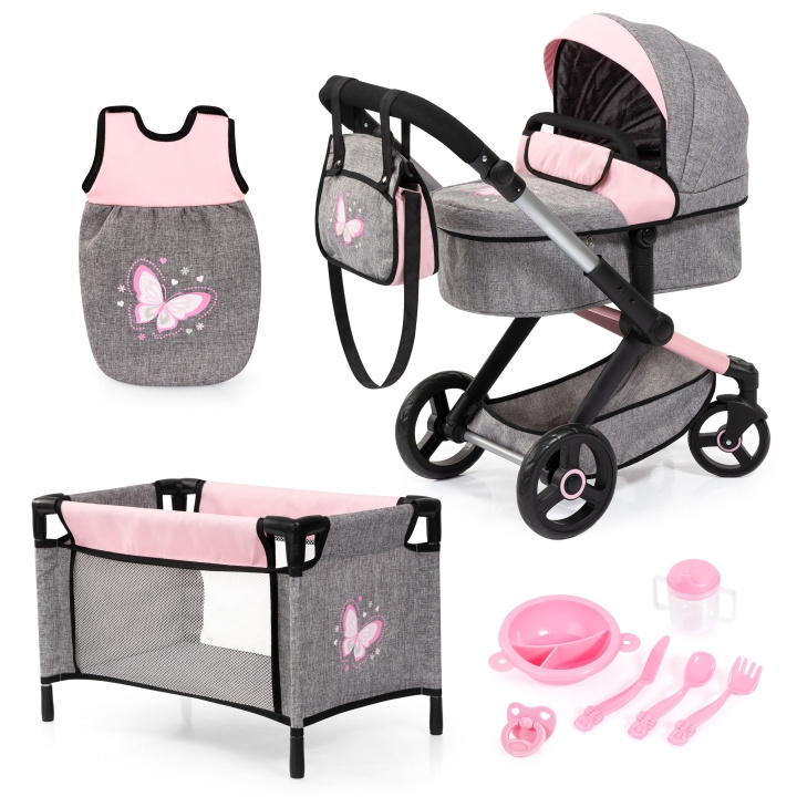 Bayer Dolls pram Xeo mega set (17033AD) in the group TOYS, KIDS & BABY PRODUCTS / Toys / Docks & Accessories at TP E-commerce Nordic AB (C94512)