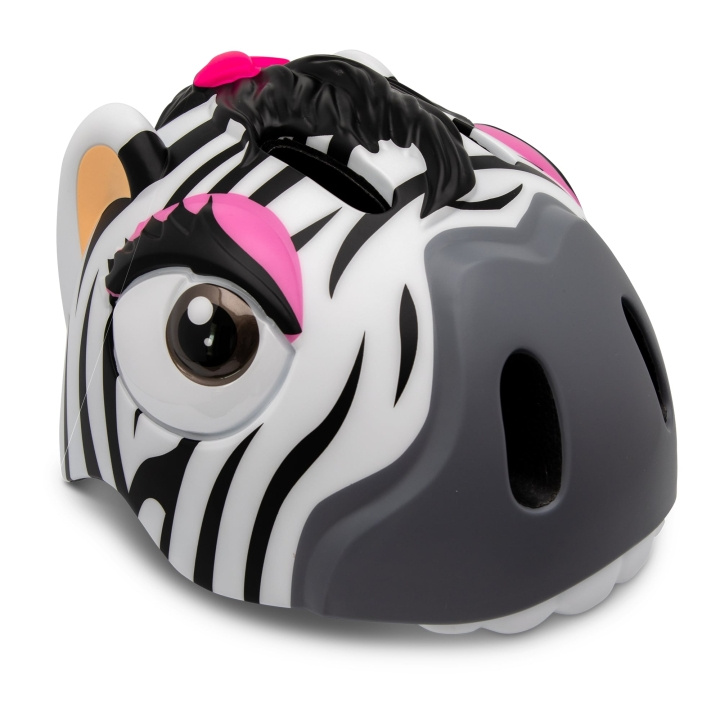 Crazy Safety Zebra Bicycle Helmet - Black/White (49-55cm) (100901-01-01) in the group Sport, leisure & Hobby / Sports equipment / Bicycle accessories / Helmets at TP E-commerce Nordic AB (C94514)