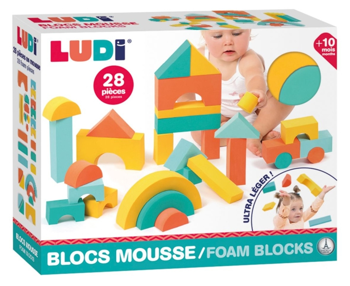 LUDI Foam blocks - LU30091 in the group TOYS, KIDS & BABY PRODUCTS / Toys / Building toys / Toy blocks at TP E-commerce Nordic AB (C94539)