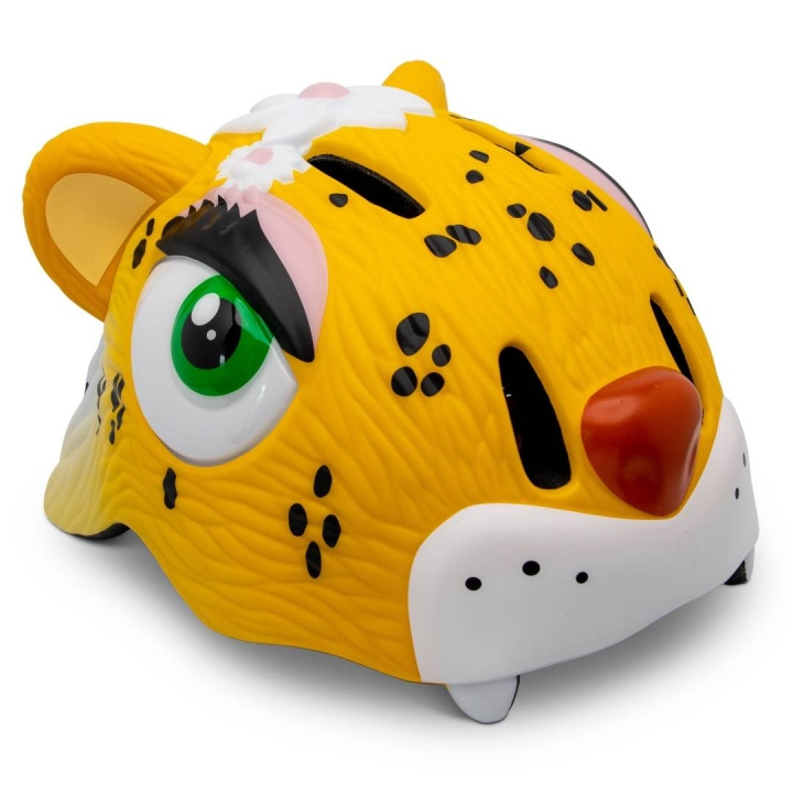 Crazy Safety Leopard Bicycle Helmet - Yellow (49-55cm) (100301-03-01) in the group Sport, leisure & Hobby / Sports equipment / Bicycle accessories / Helmets at TP E-commerce Nordic AB (C94575)