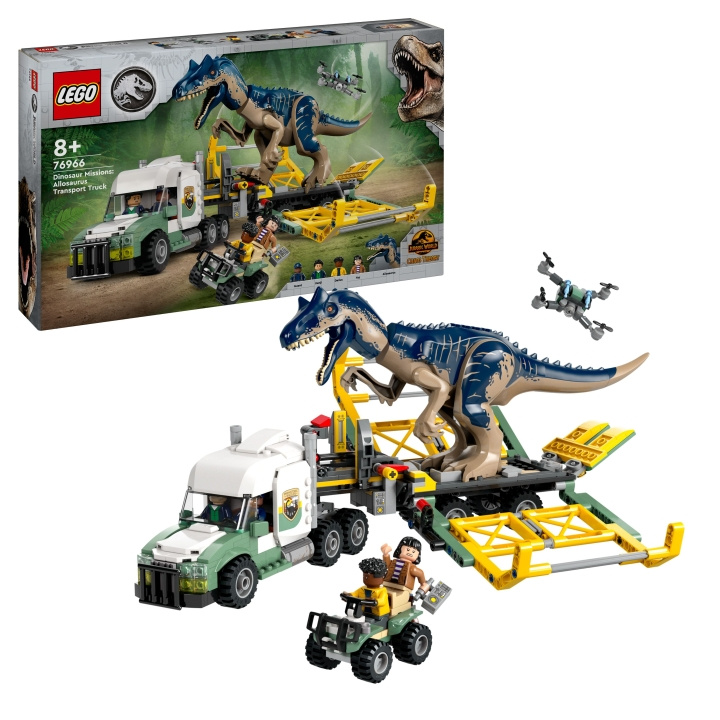 LEGO Jurassic World - Dinosaur Missions: Allosaurus Transport Truck (76966) in the group TOYS, KIDS & BABY PRODUCTS / Toys / Building toys / Lego at TP E-commerce Nordic AB (C94580)