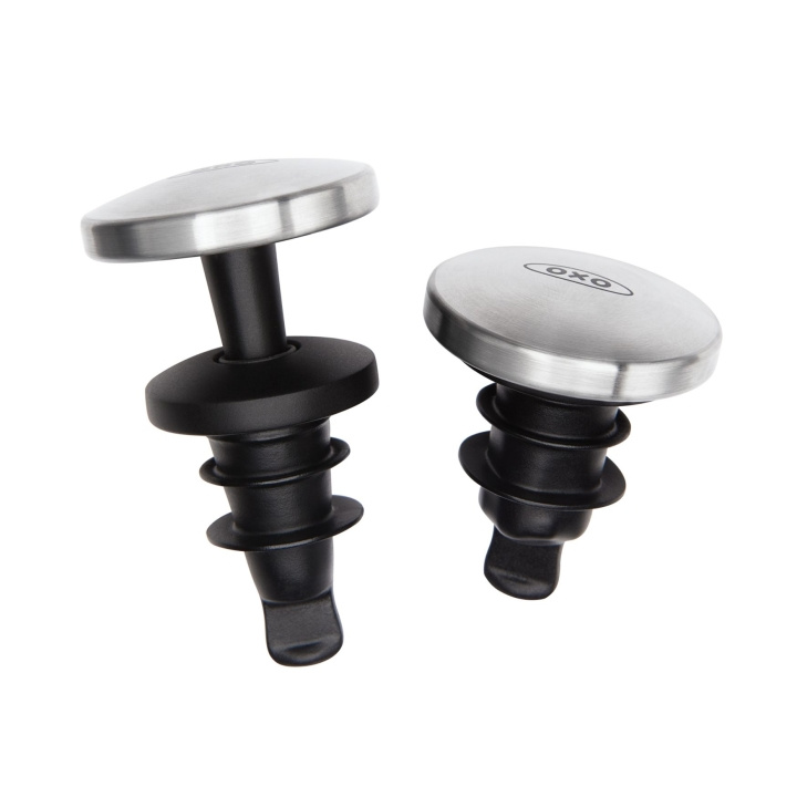 OXO Steel Expanding Wine Stopper, 2-Pack (3113600) in the group HOME, HOUSEHOLD & GARDEN / Kitchen utensils / Wine & Drink accessories at TP E-commerce Nordic AB (C94594)