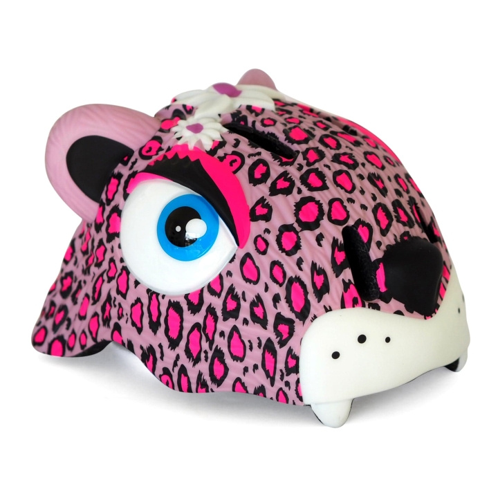 Crazy Safety Leopard Bicycle Helmet - Pink (49-55cm) (100301-01-01) in the group Sport, leisure & Hobby / Sports equipment / Bicycle accessories / Helmets at TP E-commerce Nordic AB (C94622)