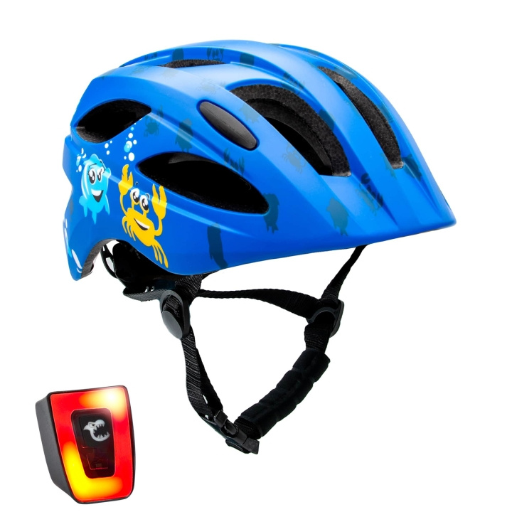 Crazy Safety Sea Bicycle Helmet - Blue (54-58cm) (160101-11-01) in the group Sport, leisure & Hobby / Sports equipment / Bicycle accessories / Helmets at TP E-commerce Nordic AB (C94623)