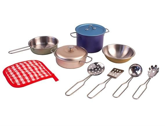 Magni Cookware set in modern colors, 11 pcs. -3901 in the group TOYS, KIDS & BABY PRODUCTS / Toys / Little home & Role play at TP E-commerce Nordic AB (C94690)