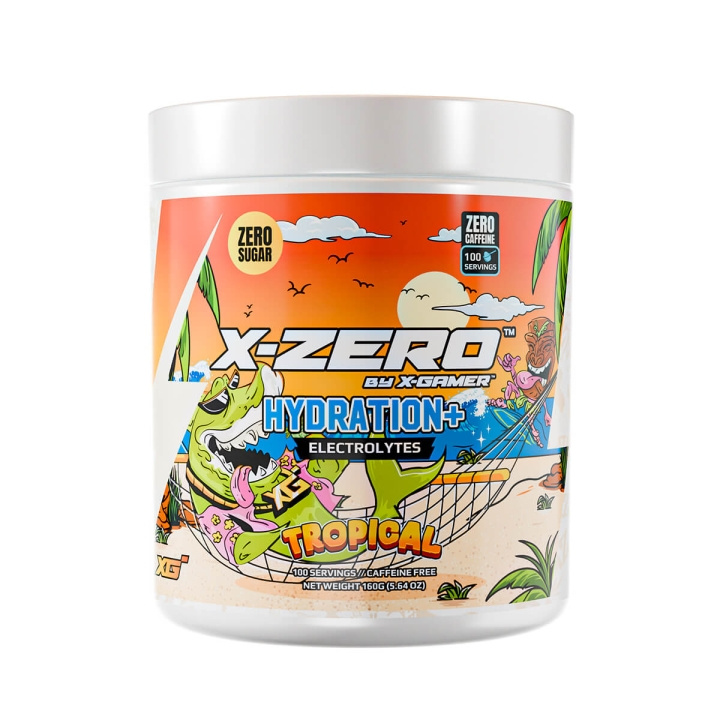 X-GAMER Energy Drink Powder X-Zero Hydration+ 160 gram Tropical in the group COMPUTERS & PERIPHERALS / GAMING / Energydrinks for gamers at TP E-commerce Nordic AB (C94708)