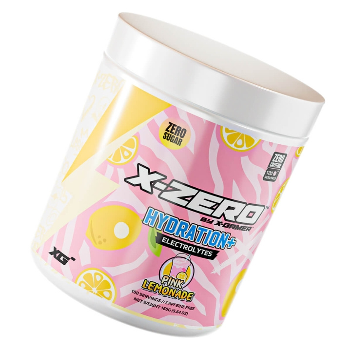 X-GAMER Energy Drink Powder X-Zero Hydration+ 160 gram Pink Lemonade in the group COMPUTERS & PERIPHERALS / GAMING / Energydrinks for gamers at TP E-commerce Nordic AB (C94710)