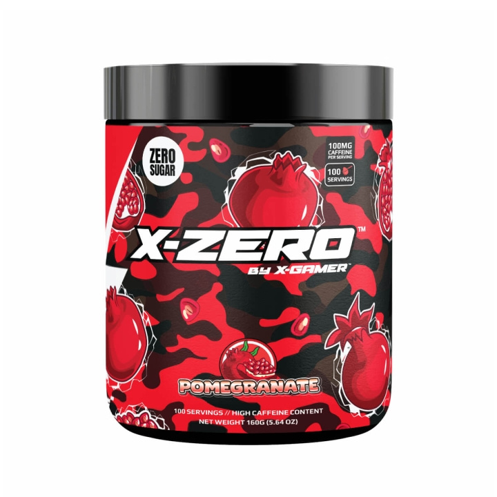 X-GAMER Energy Drink Powder X-Zero 160 gram Pomegranate in the group COMPUTERS & PERIPHERALS / GAMING / Energydrinks for gamers at TP E-commerce Nordic AB (C94711)