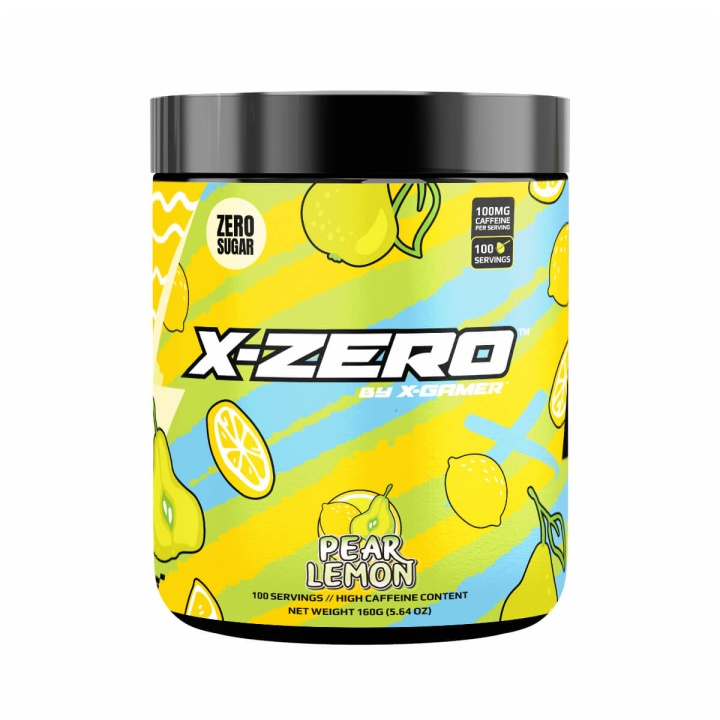 X-GAMER Energy Drink Powder X-Zero 160 gram Pear Lemon in the group COMPUTERS & PERIPHERALS / GAMING / Energydrinks for gamers at TP E-commerce Nordic AB (C94713)