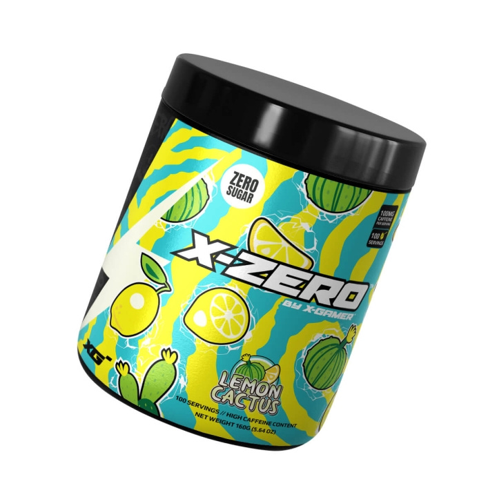 X-GAMER Energy Drink Powder X-Zero 160 gram Lemon Cactus in the group COMPUTERS & PERIPHERALS / GAMING / Energydrinks for gamers at TP E-commerce Nordic AB (C94716)