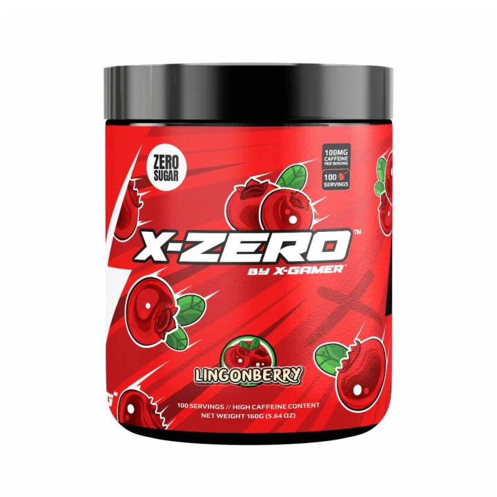 X-GAMER Energy Drink Powder X-Zero 160 gram Lingonberry in the group COMPUTERS & PERIPHERALS / GAMING / Energydrinks for gamers at TP E-commerce Nordic AB (C94717)