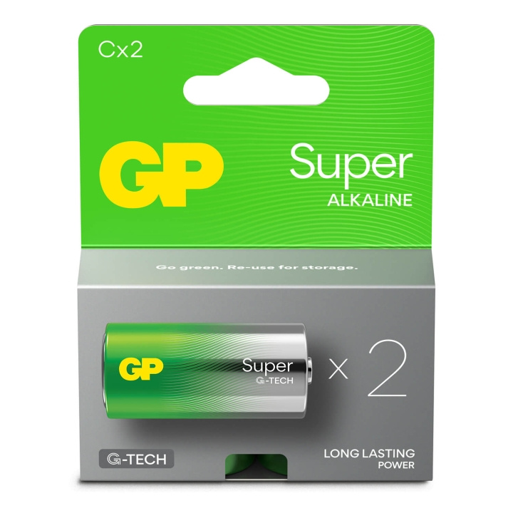 GP Battery Super Alkaline C LR14 2-Pack in the group HOME ELECTRONICS / Batteries & Chargers / Batteries / Other at TP E-commerce Nordic AB (C94737)