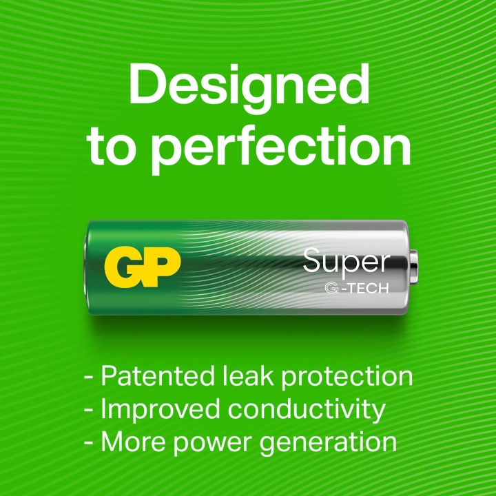 GP Battery Super Alkaline AA LR6 12-Pack in the group HOME ELECTRONICS / Batteries & Chargers / Batteries / AA at TP E-commerce Nordic AB (C94739)