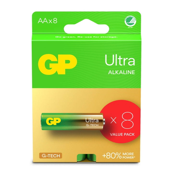 GP Battery Ultra Alkaline AA LR6 8-Pack in the group HOME ELECTRONICS / Batteries & Chargers / Batteries / AA at TP E-commerce Nordic AB (C94747)