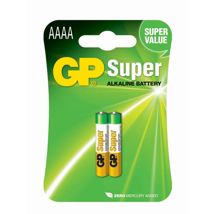 GP Battery Alkaline LR61 2-Pack AAAA in the group HOME ELECTRONICS / Batteries & Chargers / Batteries / Other at TP E-commerce Nordic AB (C94753)