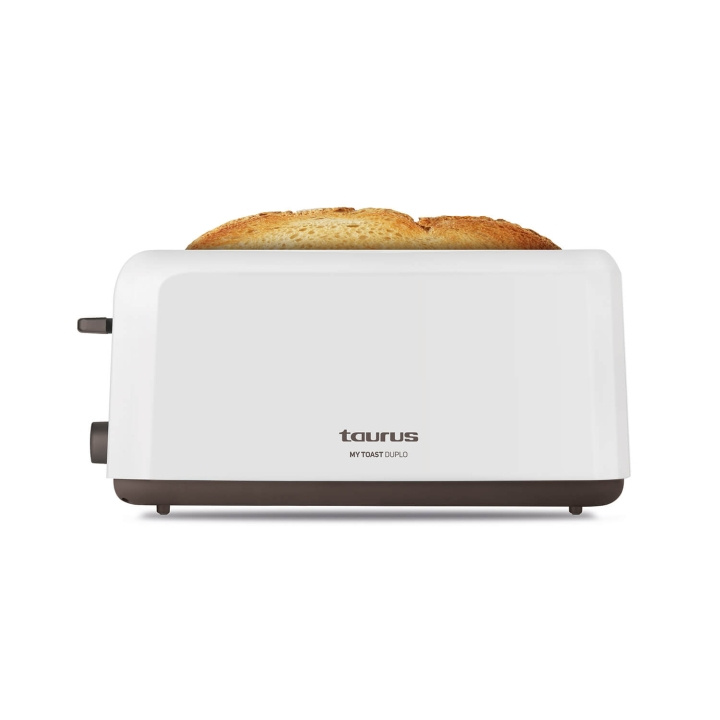 Taurus Toaster Mytoast Duplo Two Slot White Long in the group HOME, HOUSEHOLD & GARDEN / Household appliances / Toasters & Bread grills / Toasters at TP E-commerce Nordic AB (C94788)