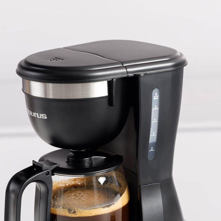 Taurus Coffee Maker Verona 6 Black in the group HOME, HOUSEHOLD & GARDEN / Household appliances / Coffee makers and accessories / Drip coffee makers at TP E-commerce Nordic AB (C94792)