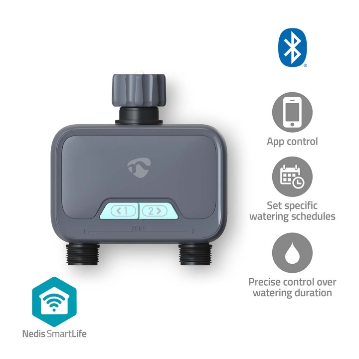 Nedis SmartLife Water Control | Bluetooth® | Battery Powered | IP54 | Maximum water pressure: 8 Bar | Android™ / IOS in the group HOME, HOUSEHOLD & GARDEN / Garden products / Garden tools at TP E-commerce Nordic AB (C94829)