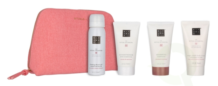 Rituals The Ritual of Sakura Giftset 260 ml Foaming SG 50ml/Body Cream 70ml/Conditioner 70ml/Shampoo 70ml in the group BEAUTY & HEALTH / Gift sets / Gift sets for her at TP E-commerce Nordic AB (C94960)