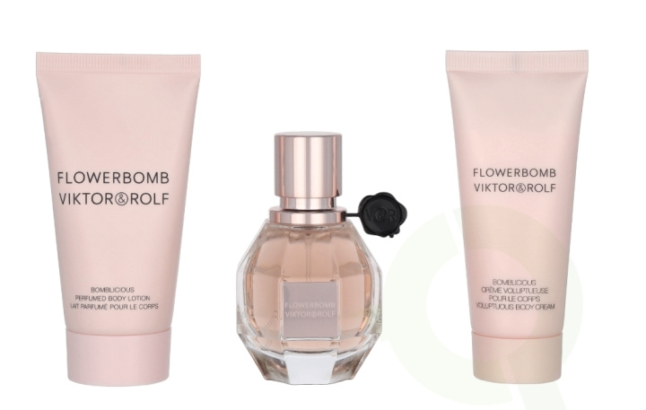 Viktor & Rolf Flowerbomb Giftset 120 ml Edp Spray 30ml/Body Lotion 50ml/ Body Cream 40ml in the group BEAUTY & HEALTH / Gift sets / Gift sets for her at TP E-commerce Nordic AB (C95016)