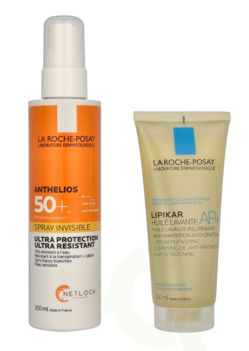 La Roche LRP Anthelios + Lipikar Duo Set 300 ml Anthelios Invisible Spray 200ml/Lipikar AP+ Oil 100ml in the group BEAUTY & HEALTH / Skin care / Tanning / Sunscreen at TP E-commerce Nordic AB (C95025)