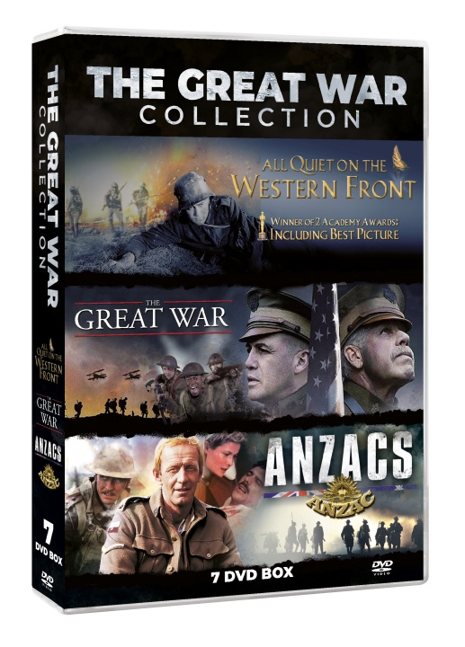 THE GREAT WORLD WAR 1 COLLECTION (7DVD BOX SET: LIMITED EDITION CONTAINS: Anzacs 5DVD MINISERIES - Great War 1 DVD - All Quiet on the Western Front 1 DVD Oscar Winner in the group HOME ELECTRONICS / Audio & Picture / TV & Accessories / Movies / DVD at TP E-commerce Nordic AB (C95214)