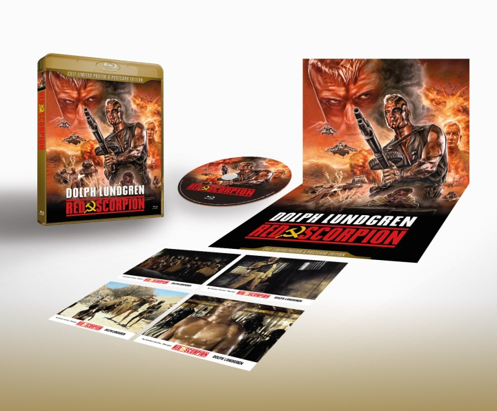 Red Scorpion - True Classics - Dolph Lundgren Limited Edition Version Blu-Ray with Poster and Cards in the box in the group HOME ELECTRONICS / Audio & Picture / TV & Accessories / Movies / Blu-ray at TP E-commerce Nordic AB (C95221)