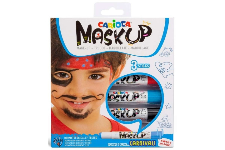 CARIOCA Mask Up - Make-up Sticks - Carnival (3 pcs) (809492) in the group TOYS, KIDS & BABY PRODUCTS / Toys / Crafts at TP E-commerce Nordic AB (C95361)