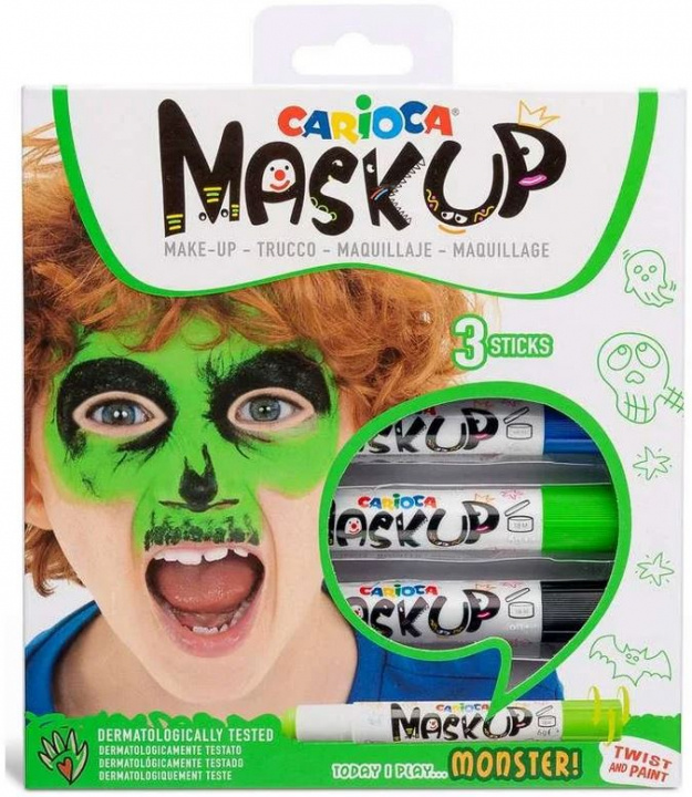 CARIOCA Mask Up - Make-up Sticks - Monster (3 stk) (809493) in the group TOYS, KIDS & BABY PRODUCTS / Toys / Crafts at TP E-commerce Nordic AB (C95362)