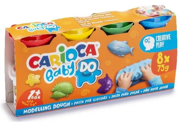 CARIOCA Baby Dough (8x75gr.) (809446) in the group TOYS, KIDS & BABY PRODUCTS / Toys / Crafts at TP E-commerce Nordic AB (C95365)