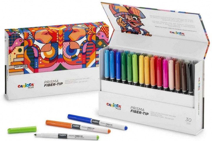 CARIOCA Plus - Prisma marker, 30 pcs (809304) in the group Sport, leisure & Hobby / Hobby / Paint & Draw / Pencils, crayons & ink at TP E-commerce Nordic AB (C95373)