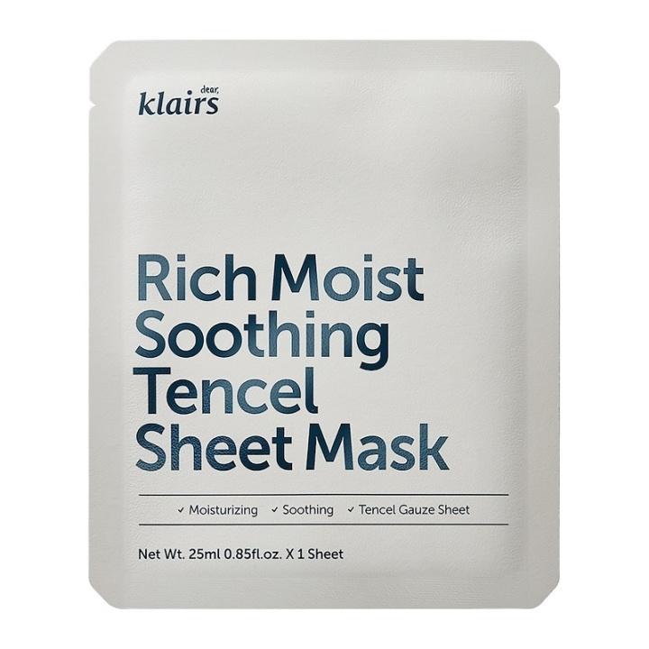 Klairs Rich Moist Soothing Tencel Sheet Mask 25ml in the group BEAUTY & HEALTH / Skin care / Face / Masks at TP E-commerce Nordic AB (C95495)