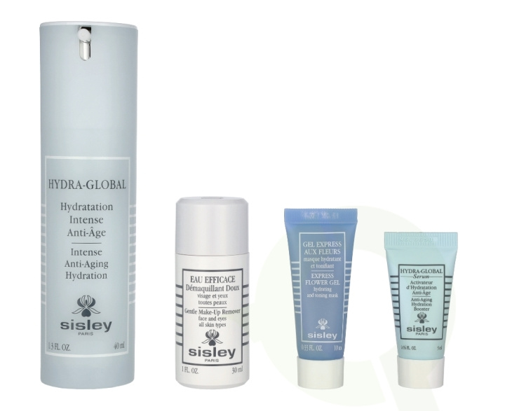 Sisley Hydra-Global Anti-Age Hydration Discovery Programm 85 ml Hydra Global 40ml/Gentle Make-Up Remover 30ml/Express Flower Gel 10ml/Hydra Global Serum 5ml in the group BEAUTY & HEALTH / Gift sets / Gift sets for her at TP E-commerce Nordic AB (C95629)