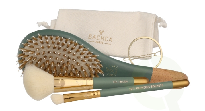 Bachca Paris Les Essentials Eucalyptus Hair Set 4 piece 1x Nylon Brush/1x Blush Brush/1x Contour Shader Brush/1x Round Hair Clip in the group BEAUTY & HEALTH / Gift sets / Gift sets for her at TP E-commerce Nordic AB (C95747)