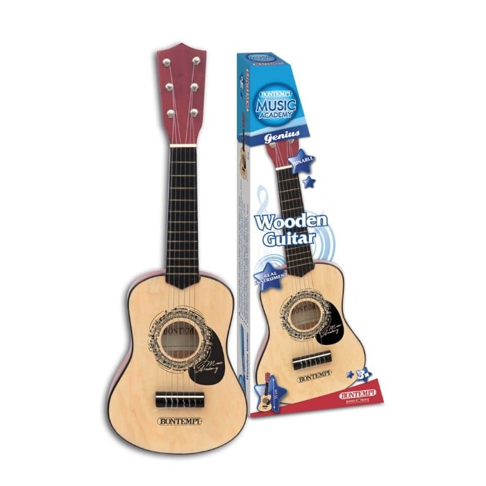 Bontempi Wooden guitar, 55 cm (215530) in the group TOYS, KIDS & BABY PRODUCTS / Music, Song & Images / Music instrument at TP E-commerce Nordic AB (C96608)