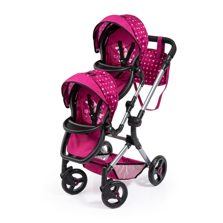 Bayer Twin Pram - Neo - Pink (26267AA) in the group TOYS, KIDS & BABY PRODUCTS / Toys / Docks & Accessories at TP E-commerce Nordic AB (C96623)