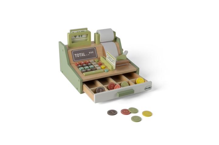 Dantoy Wooden Cash register set (4770) in the group TOYS, KIDS & BABY PRODUCTS / Toys / Little home & Role play at TP E-commerce Nordic AB (C96733)