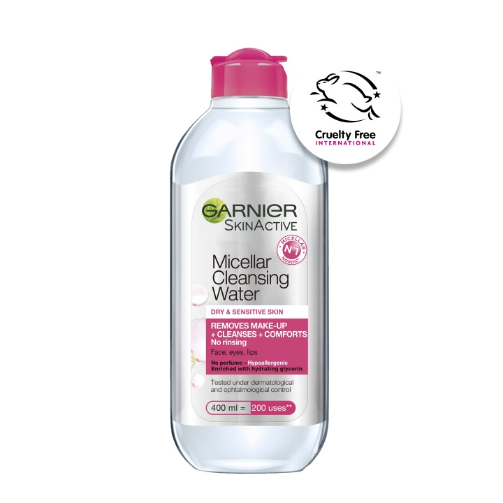 Garnier Skin Active Micellar Cleansing Water for dry skin - 400ml in the group BEAUTY & HEALTH / Skin care / Face / Cleaning at TP E-commerce Nordic AB (C96801)