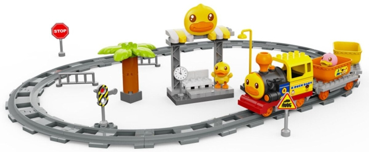 B.Duck B. Duck - Building Blocks Train (258-150) in the group TOYS, KIDS & BABY PRODUCTS / Toys / Building toys / Toy blocks at TP E-commerce Nordic AB (C97039)