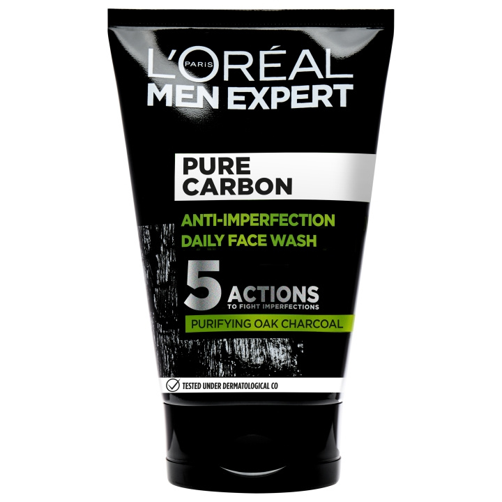 L\'Oréal Paris Men Expert Pure Carbon Anti-Imperfection Daily Face Wash - 100ml in the group BEAUTY & HEALTH / Skin care / Face / Cleaning at TP E-commerce Nordic AB (C97171)