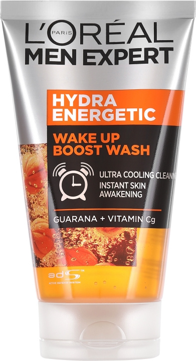 L\'Oréal Paris Men Expert Hydra Energetic Wake Up Boost Wash - 100ml in the group BEAUTY & HEALTH / Skin care / Face / Cleaning at TP E-commerce Nordic AB (C97172)